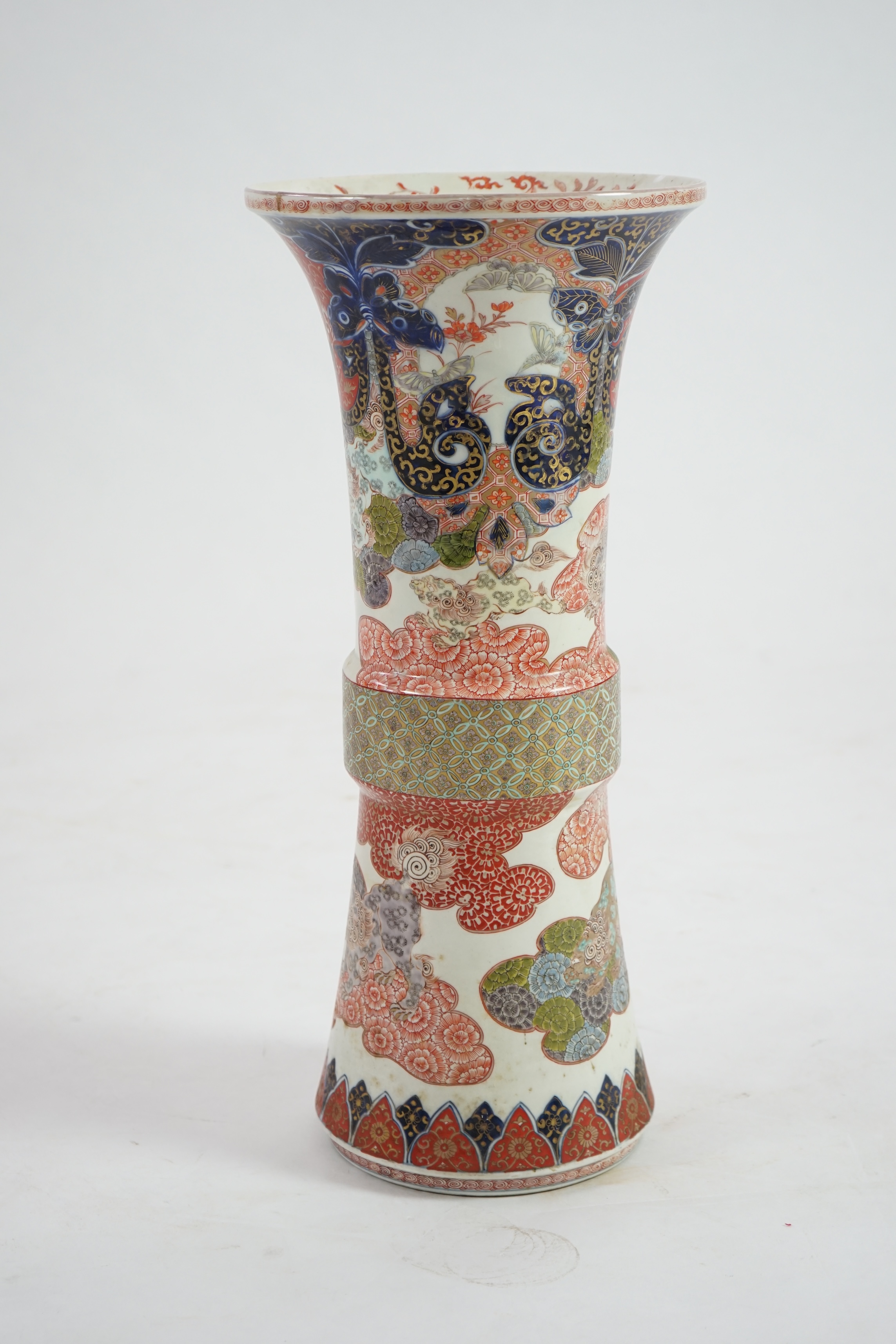 A large Japanese Imari floor standing vase, c.1900